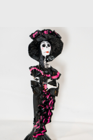 CATRINA ROSA CON NEGRO